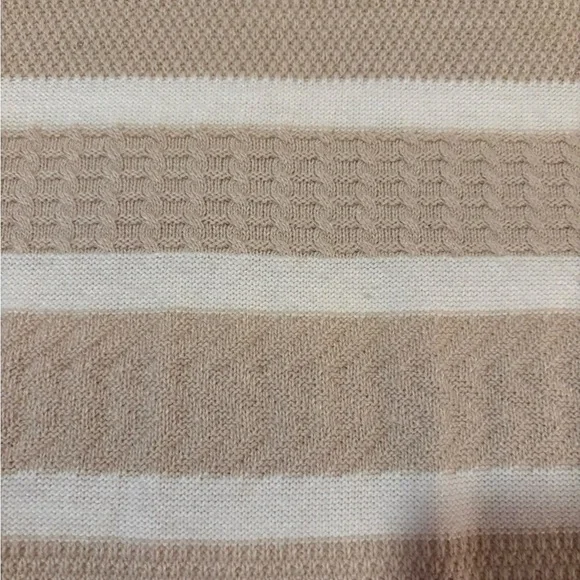 a.n.a Beige and Cream Striped Sweater - Picture 5 of 6